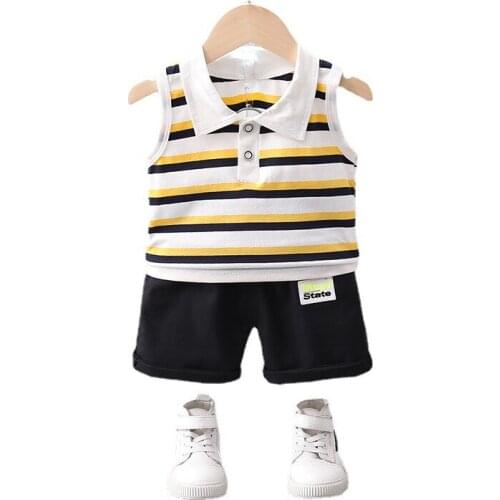 New Summer Baby Girl Clothes Suit Children Boys Sport Vest Shorts 2Pcs/Set Toddler Casual Costume Infant Outfits Kids Tracksuits