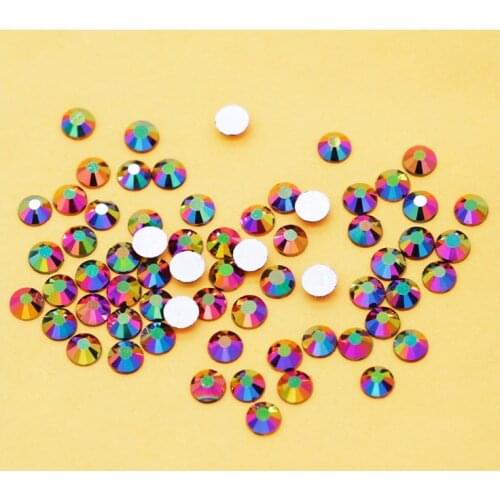 Gloaming Sunset Color Glass Strass Nail Art Rhinestones Flatback Glue On Stone Non Hotfix Rhinestones For Nail Art Decorations