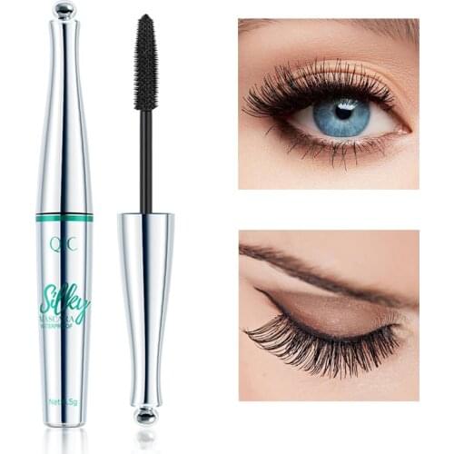 Mascara Black Waterproof Thick Long Curly Lengthen Eyelash Brush Easy To Apply Makeup Soft Lasting Nourishing Eye Makeup Tool