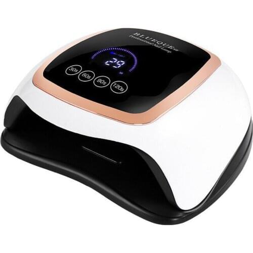 High Power UV Nail Lamp New LCD Smart Sensor Nail Lamp 168W Nail Machine Led Phototherapy Lamp