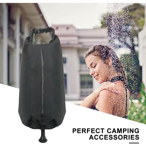 Outdoor Solar Shower Bag 10L Large Capacity Bathing Water Bag PVC Folding Water Storage For Picnic Swimming Camping Accessories