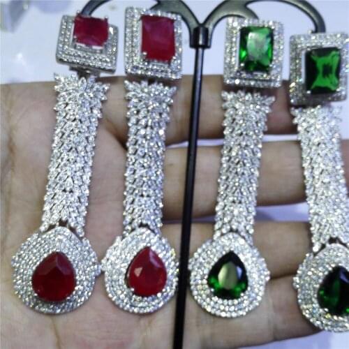 Xb235 Luxury Designer Fashion shinning European style Jewelry leaves shaped dress wedding party bb