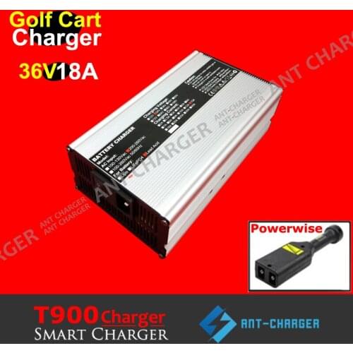New 36 Volt 18 Amp Powerwise EZGO TXT 96-Up Golf Carts Charger -D-Style Plug 36V 18A Maintenance-free Lead Acid Battery Charger