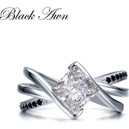 925 Sterling Silver Jewelry Trendy Wedding Rings for Women Engagement Ring Femme Bague Bijoux Anillos De Plata 925 De Ley C083
