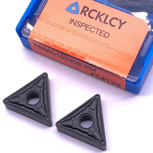 10pcs RCKLCY TNMG160408 PM FT4125 Carbide insert metal turning lathe tool CNC machine parts milling cutter lathe tools for steel