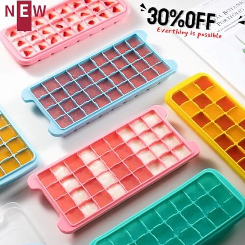 2/5Pcs Silicone Ice Cube Box With Lid Ice Cube Moulds Magnum Mold Forms Food Grade Mold For Whiskey Cocktail Kitchen Accessorie