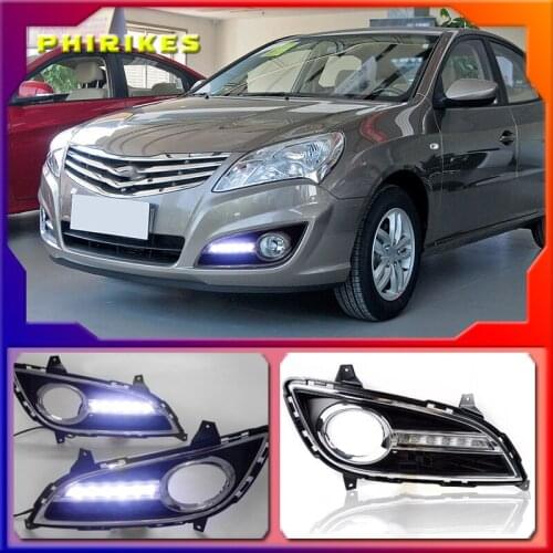 2pcs LED DRL For elantra High brightness guide LED DRL led fog lamps daytime running lights For Hyundai elantra 2011-2016