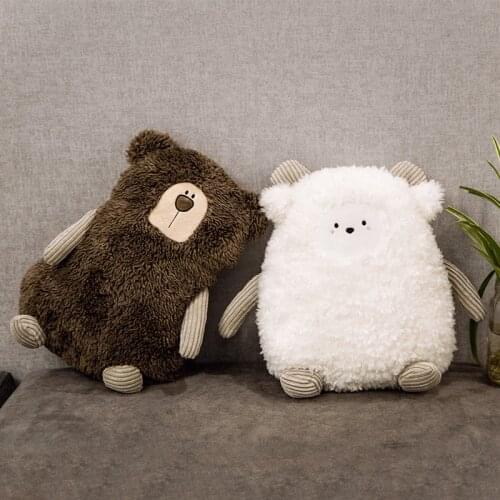 2020 Plush pillow forest animal bear cushion bed pillow childrens soft cushion