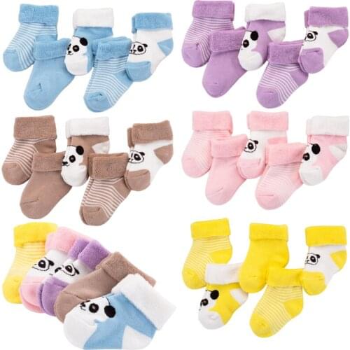 5Pair/lot New baby socks winter cartoon girls boys baby socks