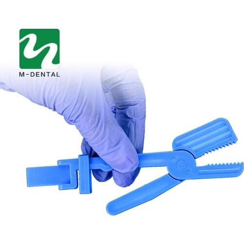 5 Pcs Blue Dental Clinic Blue Plastic Snap X-Ray Film Holder Clip Autoclavable Tool