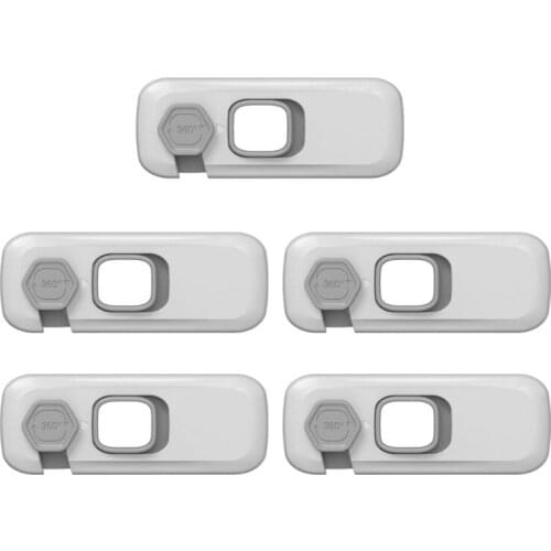 5pcs/set Child Baby Safety Lock Children Cabinet Drawer Door Fridge Blockers R7RB