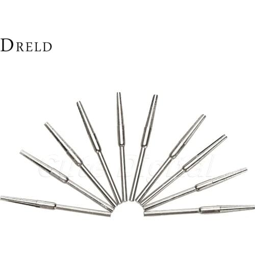 10Pcs Dremel Accessories Split Mandrel Adapter for Sandpaper Miniature Split Tapered Head Mandrel Rotary Tools 2.35mm Shank