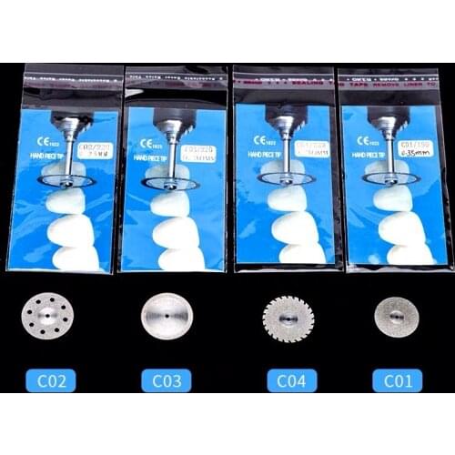 10pcs Dental Lab Diamond Disc for Dental Cutting Plaster Disc Wheel model jewelry buffing Thick 0.20mm