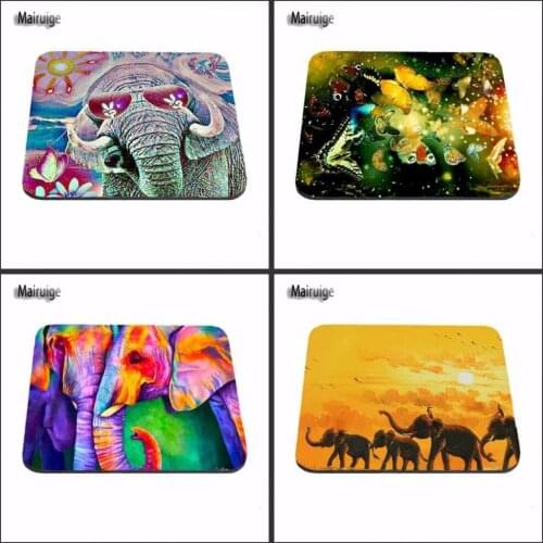 New Arrivals Elephant Vintage Pattern Style Anti-slip Mousepad Computer Mouse Pad Mat for Optal Me Trackball Mouse