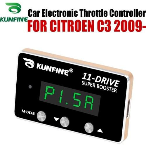 KUNFINE Car Electronic Throttle Controller Racing Accelerator Potent Booster For CITROEN C3 2009-After Tuning Parts