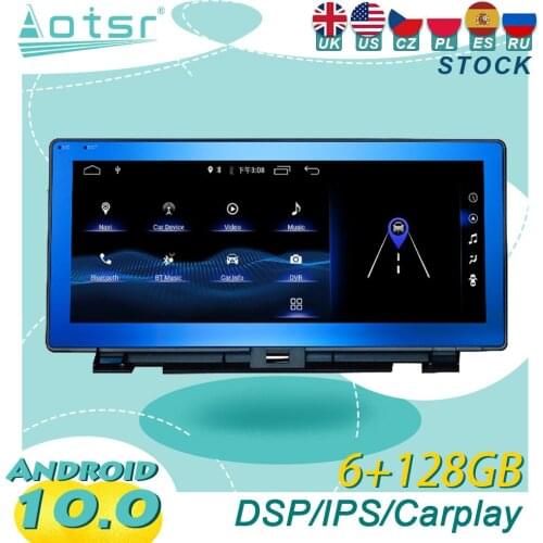 For Lexus CT200 Android10 Tesla Car Radio Wireless Carplay GPS Navigation DSP Multimedia Player