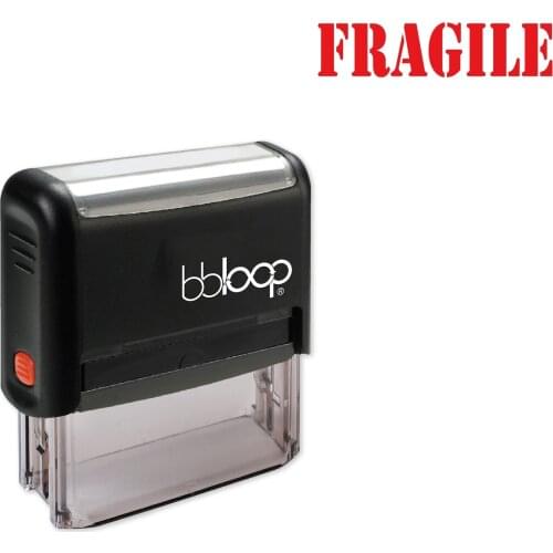 Bbloop Fragile w/military Style Font and Design Self-Ink