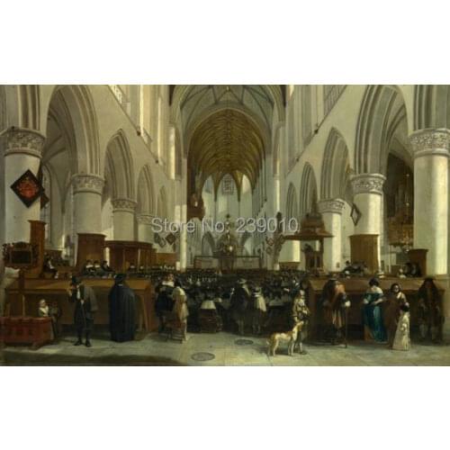 Free Shipping classical oil painting printed on canvas church painting peoples canvas prints oil painting unframed