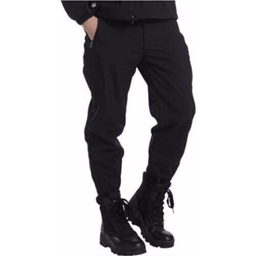 Free Shipping TAD Shark Skin Waterproof Windproof Camouflage Pants Men Fleece Trousers Military Army Pant