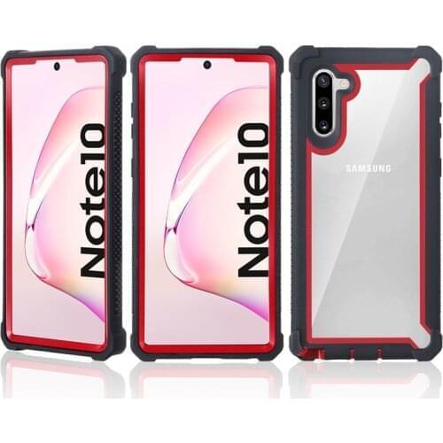 Samsung s8 s9 s10 note10 s20 Plus note8 note9 note20 Ultra Front&Back 360 Phone Case Colorful TPU Bumper Hybrid Anti Shock Armor