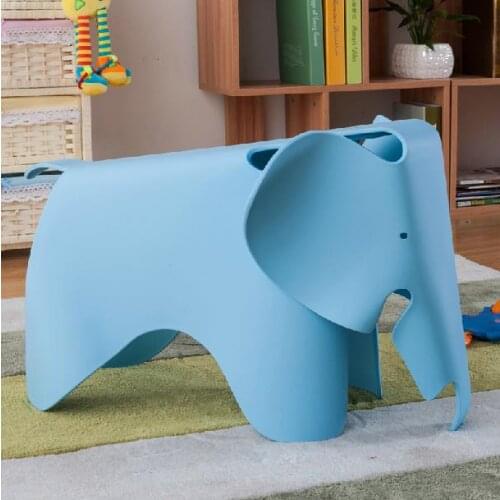 Kids Elephant Chair Baby Elephant Plastic Chair Toy Stool Modern Designed Children Elephant Chair 8 colors