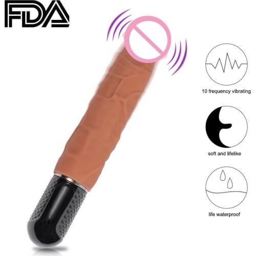 Dildo vibrator for women 10 Speed Waterproof Masturbation Vibrating dildo realistic penis Sex Machine sextoys adults for women