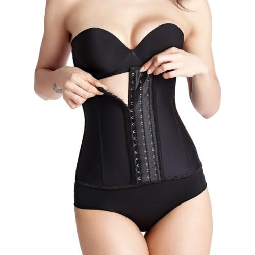 Woman Slimming Sheath Colombia Latex Waist Trainer Body Shaper Women Corsets with Buckles Waist Cincher Corset Slimming Belt