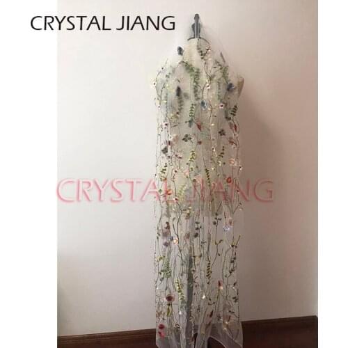 Summer Floral Bridal Veils One Layer Emboridery Bead Edge Wedding Veils