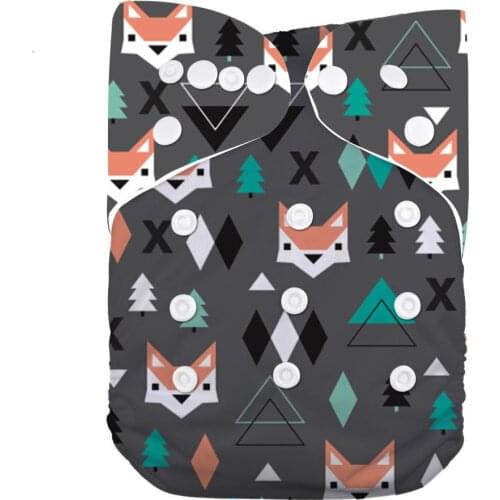 LilBit Baby Boy Girl Color Reusable Washable One Size Cloth Diaper