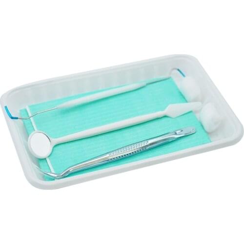 10 Sets Disposable Dental Medical Instruments Examination Kit Mouth Mirror Tool Tweezers Oral Care Set For Dentist Clinic