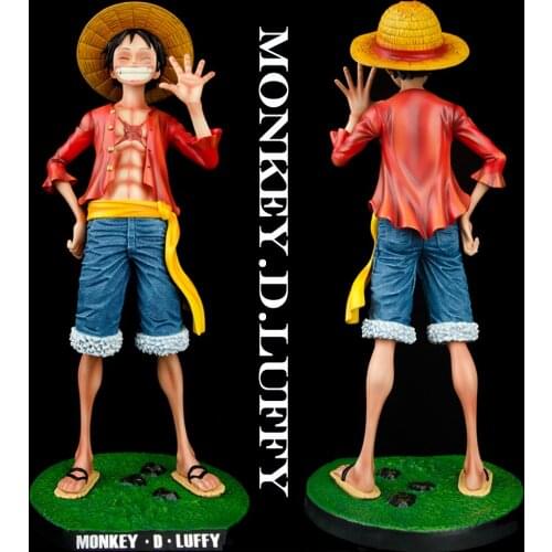 2021 New Anime One Piece Monkey D Luffy Figure Influencer Smile 1/4 PVC Action Figure Collectible Model Doll Toys Boy Gift 43cm