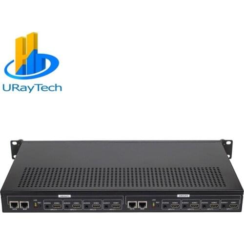 URay 1U Rack HEVC H.265 H.264 HDMI Video Stream Encoder Live Streaming HD IPTV Encoder 8 Channels HDMI To RTSP Encoder