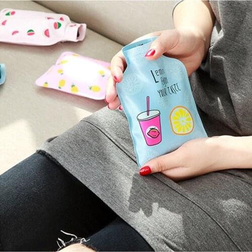 Cute Transparent Hot Water Bottle small Warm Belly Treasure Cartoon Hand Warmer Filled Explosion-proof Portable Hot Water Bags
