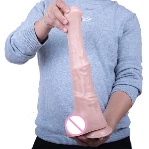 15.55inch Super Long Huge Dildo Realistic Animal Penis Big Horse Dildos with Suction Cup Lesbian Sex Toys For Woman Masturbation