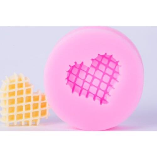 YF071 Heart Silicone Mold Cookie biscuit Candy Chocolate Resin Fondant Polymer Clay Gum Paste Making