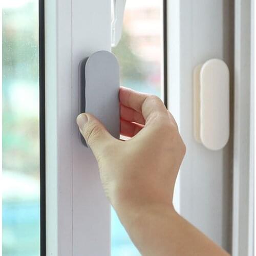 2 Pieces Door Window Cabinet Punch-Free Drawer Organizer Handle Holder Multifunctional Labor-Saving Auxiliary Device Storage Box