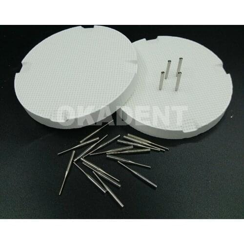 2pcs Dental lab Ceramic Honeycomb Firing tray With 20Pcs Metal dental Pins