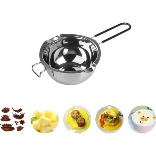 4 Set Stainless Steel Double Boiler Long Handle Wax Melting Pot, Pitcher & Mixin