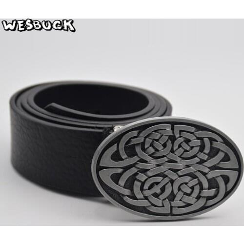 5 PCS MOQ WesBuck Brand PU belt knot series metal buckle geometric weave pattern men simple casual belts trend women jeans belt