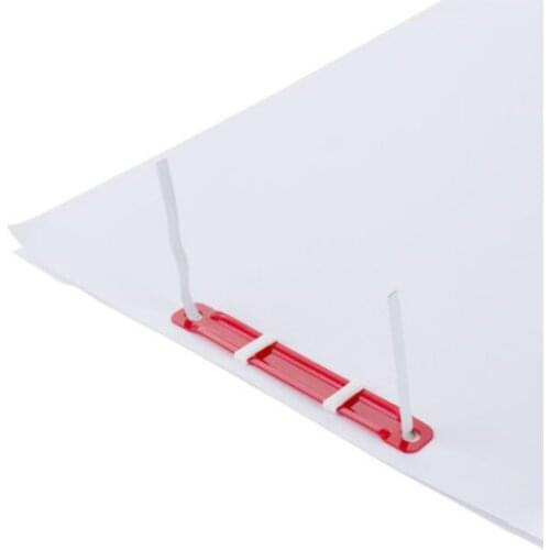 50pcs/box 5548 Colorful 2 Holes Plastic Paperclip Paper Document File Clip Binding Clip Stationery Office School Supplies