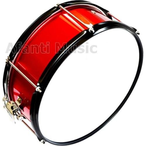 Afanti Music Red color 14 inch Maple+PVC Snare Drum (ASD-101)