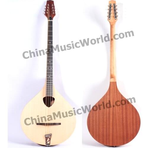 Solid Spruce top / Sapele Back & Sides / Afanti Irish Bouzouki Mandolin (AMB-100)