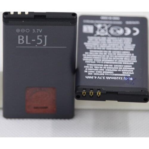 ISUNOO 10pcs/lot BL-5J Phone Battery For Nokia BL 5J BL-5J BL5J 5230 5232 5800 5900 C3 X6 1320mAh Replacement BL 5J Battery