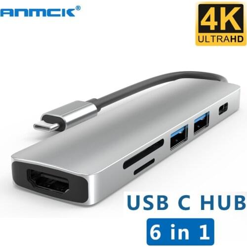 USB Type C HUB Dock Station HDMI Adapter 4K 30hz,Type c HUB PD USB 3.0 Card Reader for Apple Laptop ipad Macbook pro Thinkpad HP