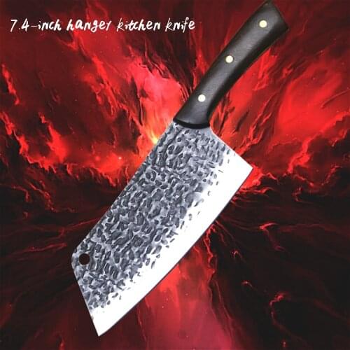 Dehong 7.4-inch forged Japanese high carbon steel ladies slicing knife with hole, sharp cooking knife for household kitchen knif