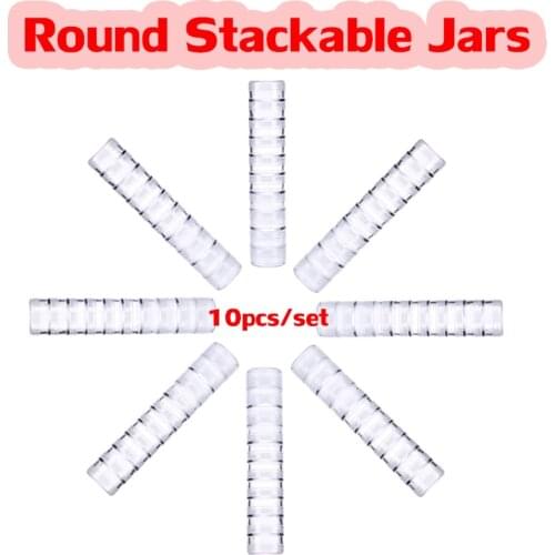 Round Stackable Jars Domed Round Foams Refills Set for Storage DIY Scrapbooking Painting Paper Craft Card 2021 New