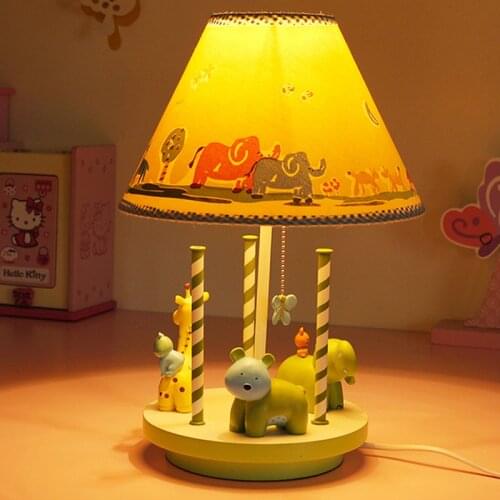 Cartoon creative table lamp boy girl bedroom childrens room lamp modern simple animal decorative table lamp