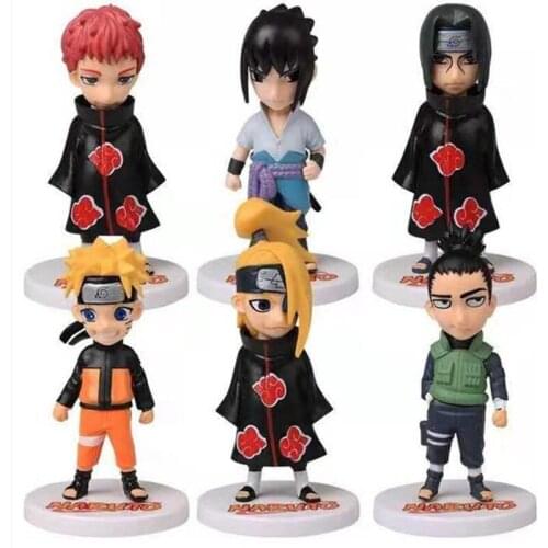 NEW Q Version Models Uzumaki Shippuden Anime PVC Action Figure Hatake Kakashi Statue Collectible Toys Figma Gifts