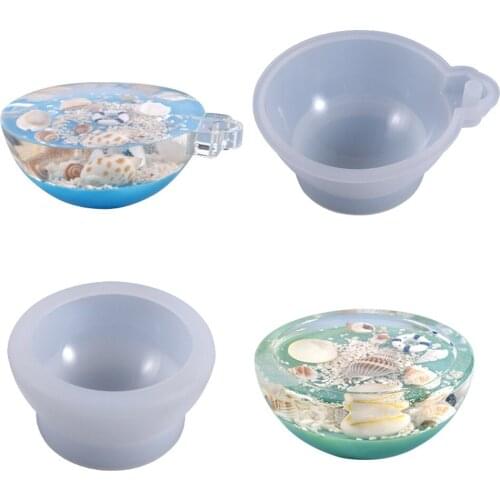 Semi-circular marine jewelry making tool for hemisphere pendant pendulum table silicone molds home decoration craft epoxy resin