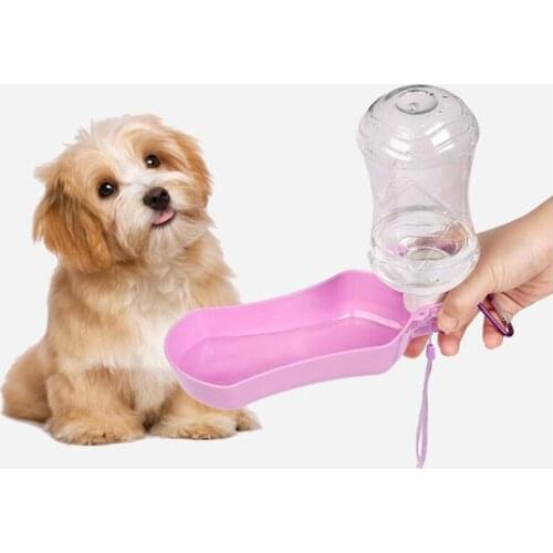 Portable Pet bottledog Water Bottle Plastic 250 ml Dog Collapsible Dog Accessories Dog Water Bottle Travel Puppy Squeeze Wate